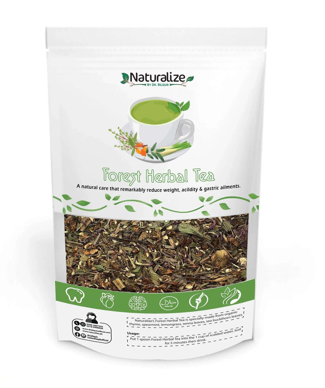 Forest Herbal Tea - Reduce Weight | 600g For 1 Month By Dr Bilquis Sheikh