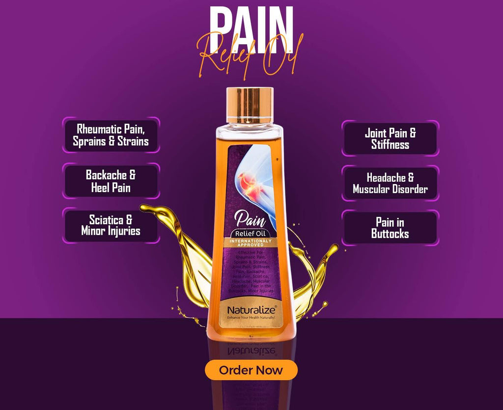 ReliefPain oil Best for Joint Pain,Stifness, Headache & Backache - Internationally Approved