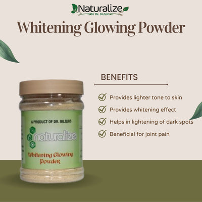 Whitening Glowing Powder-Natural Complexion Builder-Sugar Free-Healthier Bones & Glowing Skin Dr Bilquis Sheikh