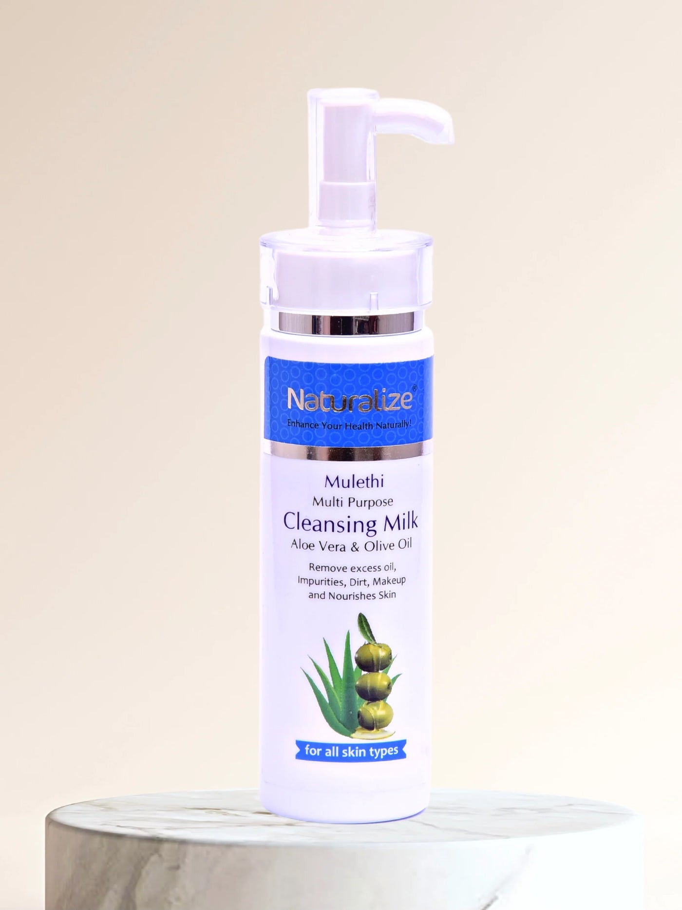 Cleansing milk with Aloe vera and Olive Oil By Dr Bilquis Shaikh