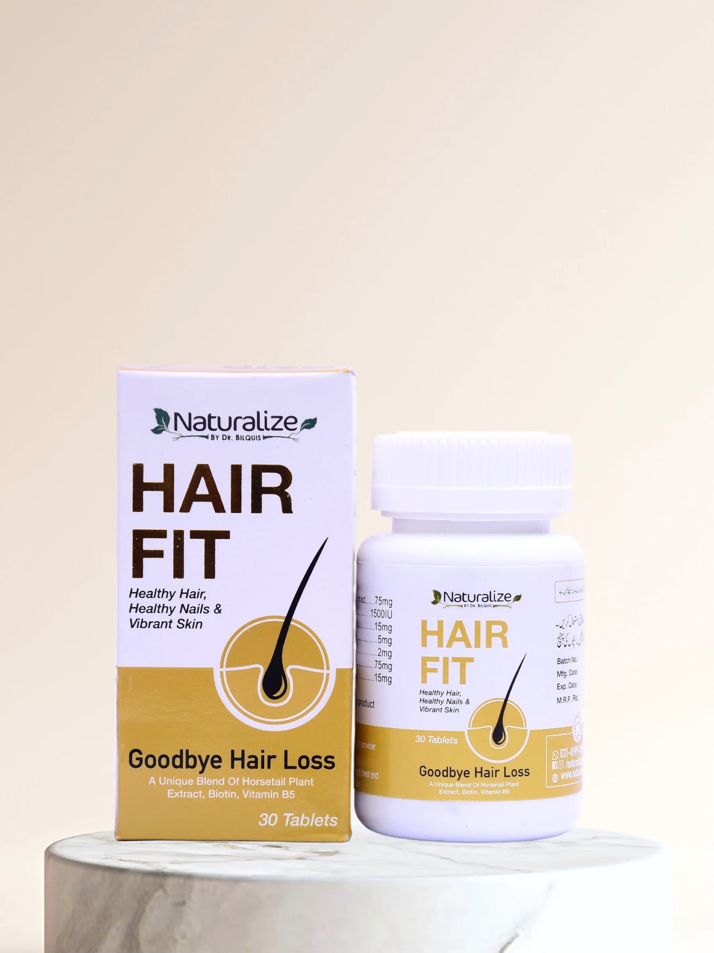 HAIR FIT TABLETS - Healthly Hair, Nails & Vibrant Skin By Dr Bilquis Sheikh